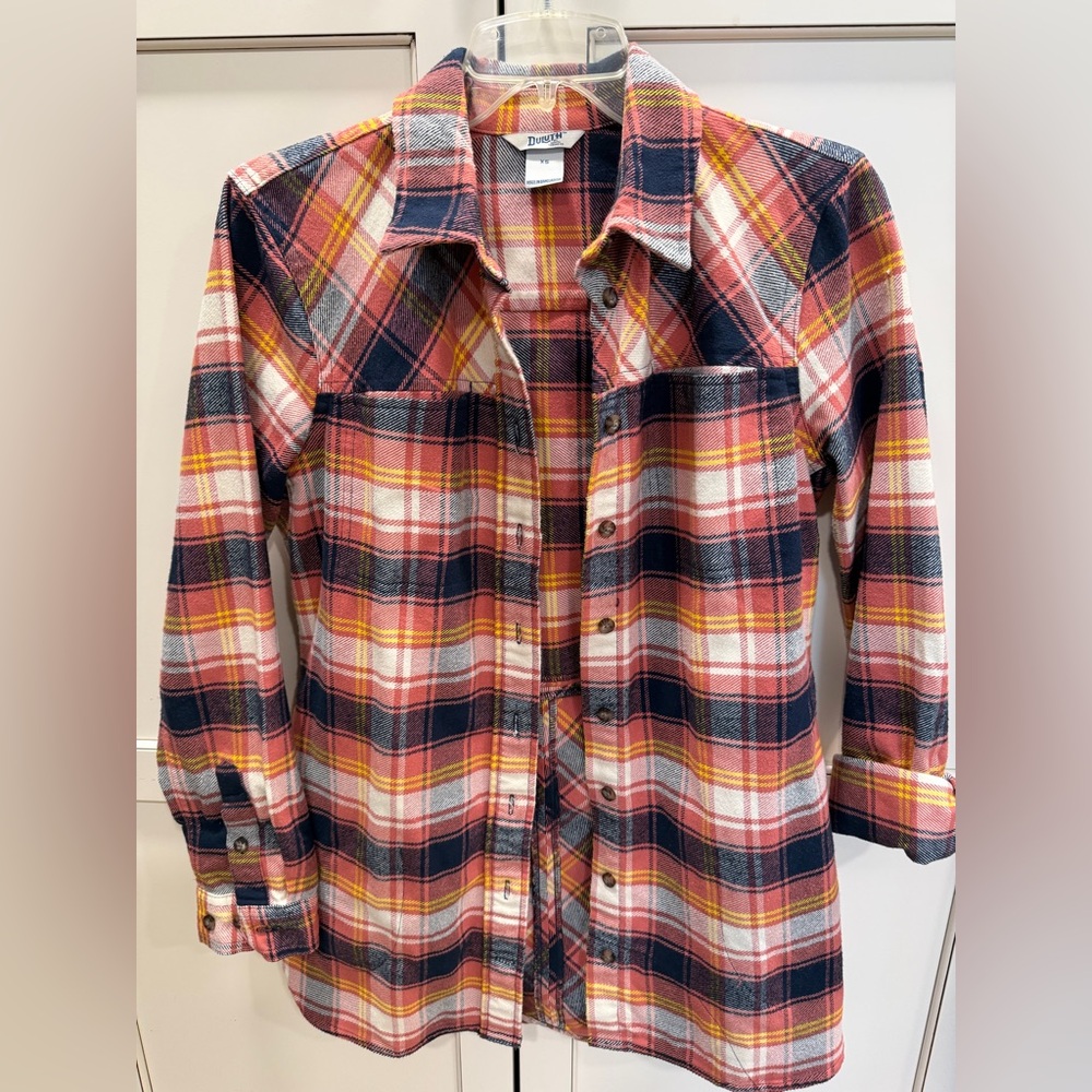 Duluth Trading Co. womens folklore flannel tunic
